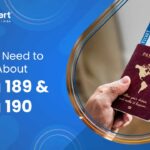 visa passport and boarding pass