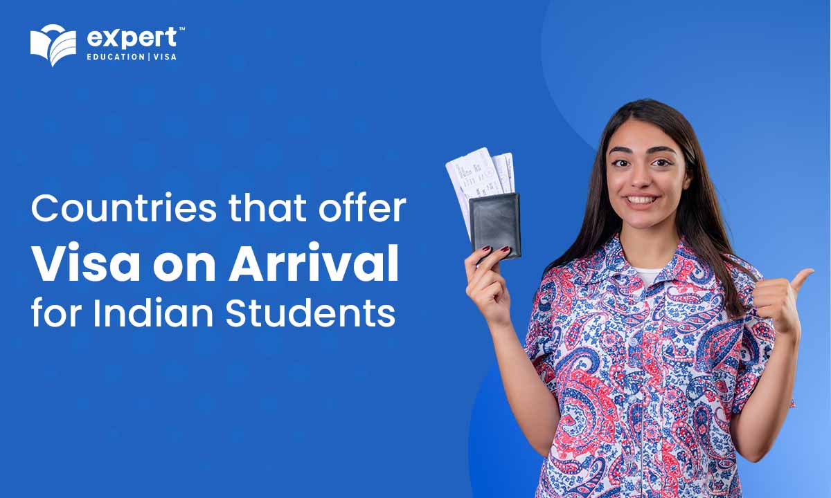 Indian student with on arrival visa